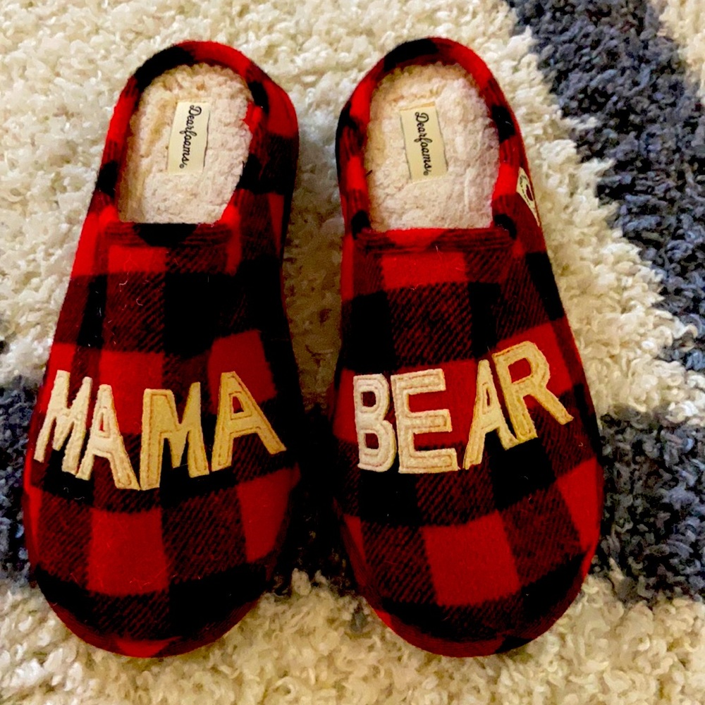 Mama bear slippers